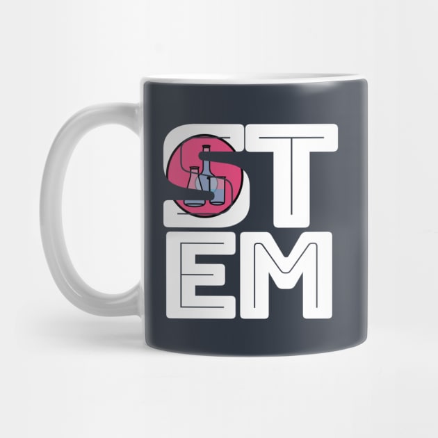 STEM Science Technology Engineering Math Typography by ellenhenryart